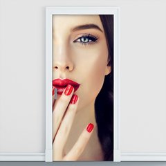 Adesivo Decorativo de Porta - Salão de Beleza - 1092cnpt