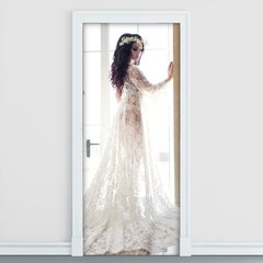 Adesivo Decorativo de Porta - Noiva - 1094cnpt