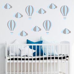 Adesivo de Parede Infantil Balões Quarto Menino Balão - 110ir
