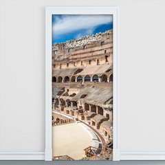Adesivo Decorativo de Porta - Coliseu - Roma - 1111cnpt