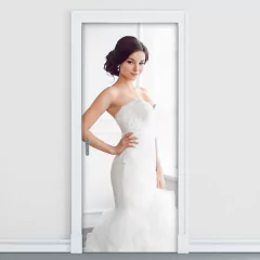Adesivo Decorativo de Porta - Noiva - 1115cnpt