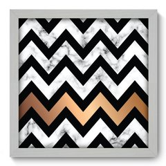 Quadro Decorativo com Moldura - Chevron - 111qna - comprar online