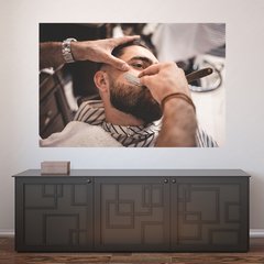 Painel Adesivo de Parede - Barbearia - Barber Shop - 1120pn