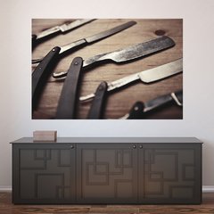Painel Adesivo de Parede - Barbearia - Barber Shop - 1121pn