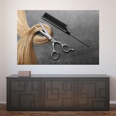 Painel Adesivo de Parede - Salão De Beleza - Cabeleireiro - 1127pn