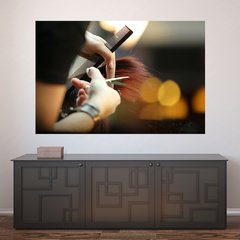 Painel Adesivo de Parede - Salão De Beleza - Cabeleireiro - 1128pn