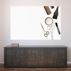 Painel Adesivo de Parede - Salão De Beleza - Cabeleireiro - 1132pn