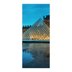 Adesivo Decorativo de Porta - Museu do Louvre - 1135cnpt na internet