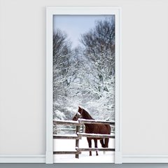 Adesivo Decorativo de Porta - Cavalo - 1139cnpt