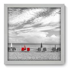 Quadro Decorativo com Moldura - Praia - 113qnp - comprar online