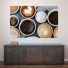 Painel Adesivo de Parede - Café - Cafeteria - 1145pn