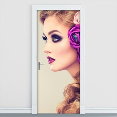 Adesivo Decorativo de Porta - Salão de Beleza - 1152cnpt