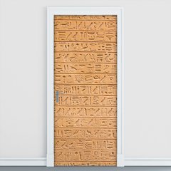 Adesivo Decorativo de Porta - Hieróglifo - 1157cnpt