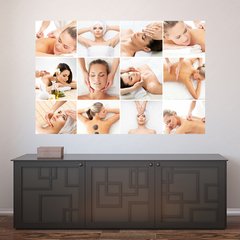 Painel Adesivo de Parede - Spa - Massagem - 1158pn