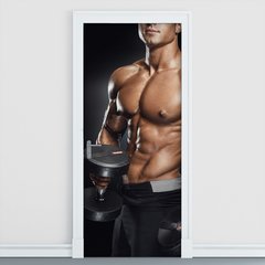 Adesivo Decorativo de Porta - Academia - Fitness - 1162cnpt