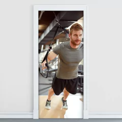Adesivo Decorativo de Porta - Fitness - 1168cnpt
