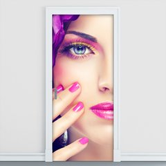 Adesivo Decorativo de Porta - Salão de Beleza - 1172cnpt
