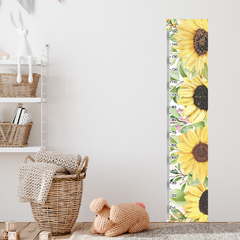 Régua de Crescimento Infantil Adesivo Girassol Flores Quarto Menina - 117reg na internet
