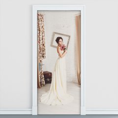 Adesivo Decorativo de Porta - Noiva - 1180cnpt