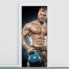 Adesivo Decorativo de Porta - Fitness - 1185cnpt