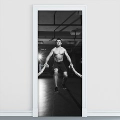 Adesivo Decorativo de Porta - Fitness - 1189cnpt