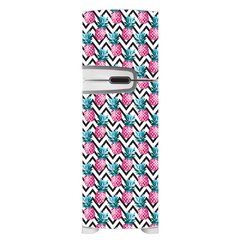 Adesivo Decorativo de Geladeira - Abacaxi - Chevron - 118gel