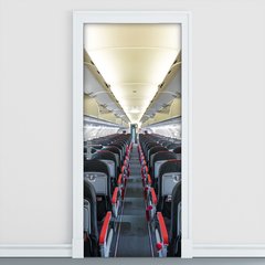 Adesivo Decorativo de Porta - Corredor de Avião - 118cnpt