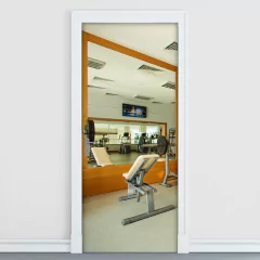 Adesivo Decorativo de Porta - Fitness - 1191cnpt