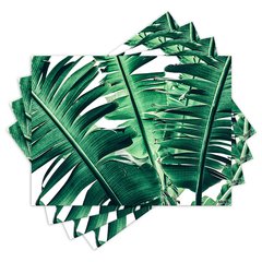 Jogo Americano com 4 peças - Folhas - Folhagem - 1195Jo