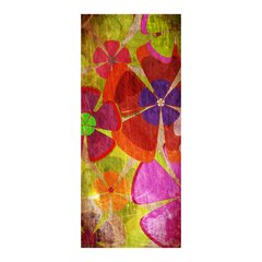 Adesivo Decorativo de Porta - Flores - 1196cnpt na internet