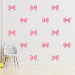 Adesivo de Parede Infantil Laço Rosa Quarto Menina - 119ir