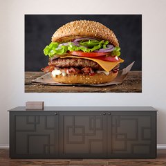 Painel Adesivo de Parede - Hambúrguer - Hamburgueria - 1207pn