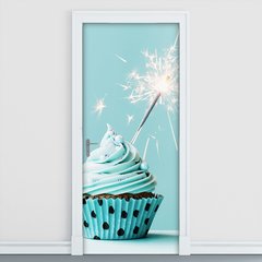 Adesivo Decorativo de Porta - Cupcake - Doces - 1210cnpt
