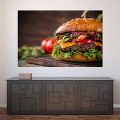 Painel Adesivo de Parede - Hambúrguer - Hamburgueria - 1212pn