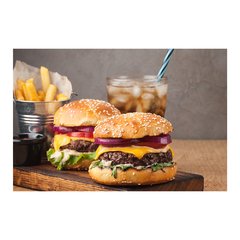 Painel Adesivo de Parede - Hambúrguer - Hamburgueria - 1213pn - comprar online