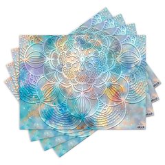 Jogo Americano com 4 peças - Mandalas - 1216Jo
