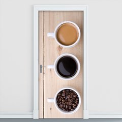Adesivo Decorativo de Porta - Café - Coffee - 1216cnpt