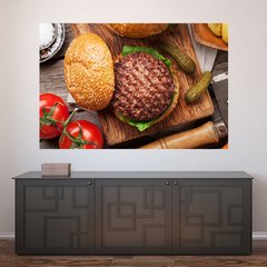 Painel Adesivo de Parede - Hambúrguer - Hamburgueria - 1216pn
