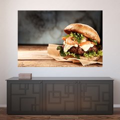 Painel Adesivo de Parede - Hambúrguer - Hamburgueria - 1218pn