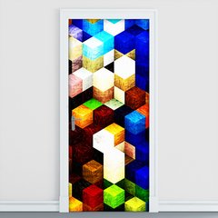 Adesivo Decorativo de Porta - Abstrato - 1222cnpt
