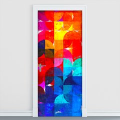 Adesivo Decorativo de Porta - Abstrato - 1224cnpt