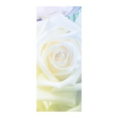 Adesivo Decorativo de Porta - Flor - Rosa - 1228cnpt na internet