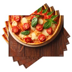 Jogo Americano com 4 peças - Pizza - 1237Jo