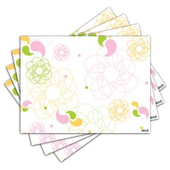 Jogo Americano - Flores com 4 peças - 123Jo