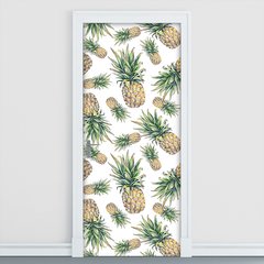 Adesivo Decorativo de Porta - Abacaxi - 1242cnpt