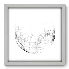 Quadro Decorativo com Moldura - Esfera - 124qna - comprar online