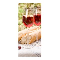 Adesivo Decorativo de Porta - Vinho - 1255cnpt na internet