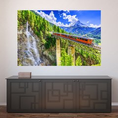 Painel Adesivo de Parede - Suíça - Paisagem - Mundo - 1258pn
