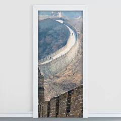Adesivo Decorativo de Porta - Muralha da China - 1259cnpt