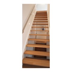 Adesivo Decorativo de Porta - Escada de Madeira - 125cnpt na internet